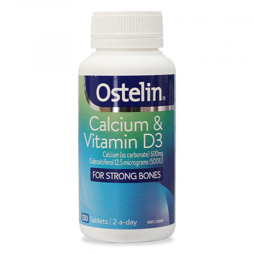 Bổ sung canxi mẹ bầu và mẹ sau sinh Ostelin Calcium & Vitamin D3 130 viên 